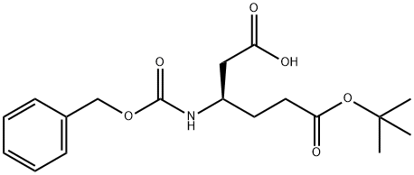 CBZ-D-β-HoGlu(OtBu)-OH 化学構造式