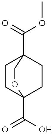 2-Oxabicyclo[2.2.2]octane-1,4-dicarboxylic acid, 4-methyl ester,2375195-27-8,结构式