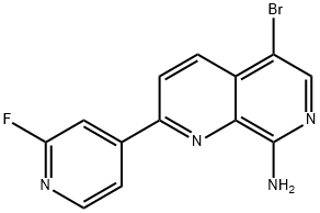 5-Bromo-2-(2-fluoro-4-pyridinyl)-1,7-naphthyridin-8-amine|化合物 TNIK-IN-6