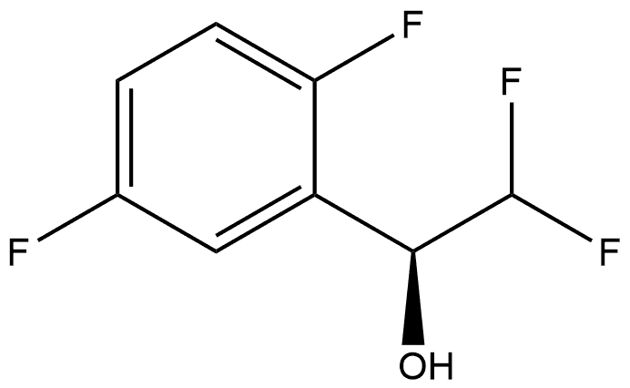 Benzenemethanol, α-(difluoromethyl)-2,5-difluoro-, (αS)- Struktur