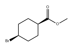 Cyclohexanecarboxylic acid, 4-bromo-, methyl ester, cis- Struktur