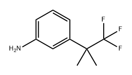 Benzenamine, 3-(2,2,2-trifluoro-1,1-dimethylethyl)- Structure