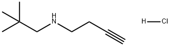 N-新戊基丁-3-炔-1-胺盐酸盐 结构式