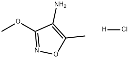 4-Isoxazolamine, 3-methoxy-5-methyl-, hydrochloride (1:1) Struktur