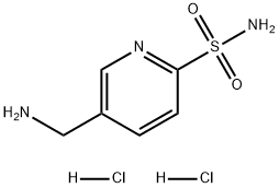 5-(氨甲基)吡啶-2-磺酰胺(二盐酸盐) 结构式