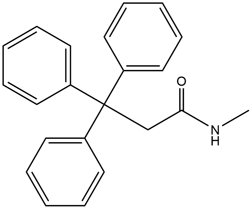 N-Methyl-β,β-diphenylbenzenepropanamide Structure