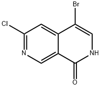 4-溴-6-氯-2,7-萘啶-1(2H)-酮 结构式