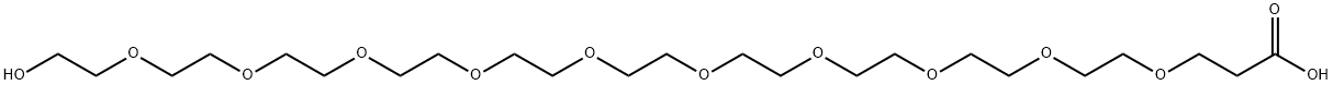HO-PEG10-CH2CH2COOH, 2375611-66-6, 结构式