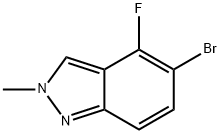 5-bromo-4-fluoro-2-methyl-2H-indazole Structure