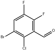 Benzaldehyde, 3-bromo-2-chloro-5,6-difluoro- 化学構造式