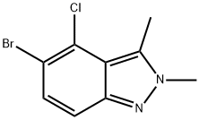 2H-Indazole, 5-bromo-4-chloro-2,3-dimethyl-|5-溴-4-氯-2,3-二甲基-2H-吲唑