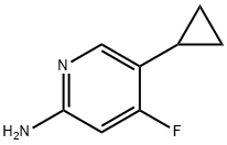 5-Cyclopropy-4-fluoro-2 pyridinamine 结构式