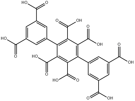 [1,1':4',1'']-三联苯-2',3,3',3'',5,5',5'',6''-八甲酸 结构式