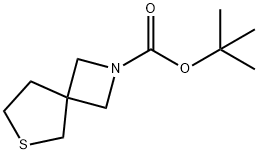 tert-butyl 6-thia-2-azaspiro[3.4]octane-2-carboxylate Struktur