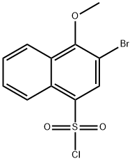 3-溴-4-甲氧基萘-1-磺酰氯 结构式