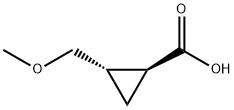 (1S,2S)-2-(甲氧基甲基)环丙烷-1-羧酸, 2377005-25-7, 结构式