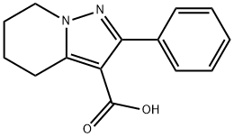 Pyrazolo[1,5-a]pyridine-3-carboxylic acid, 4,5,6,7-tetrahydro-2-phenyl- 化学構造式