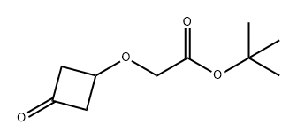 Acetic acid, 2-[(3-oxocyclobutyl)oxy]-, 1,1-dimethylethyl ester Structure
