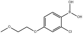 2-Chloro-4-(2-methoxyethoxy)phenylboronic acid Structure