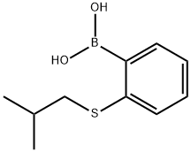 2-(Isobutylsulfanyl)phenylboronic acid Structure