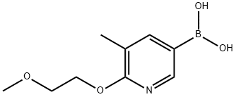 [6-(2-Methoxyethoxy)-5-methylpyridin-3-yl]boronic acid Structure