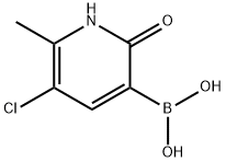 (5-Chloro-2-hydroxy-6-methylpyridin-3-yl)boronic acid Structure