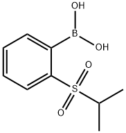 2-(Propane-2-sulfonyl)phenyl]boronic acid 结构式