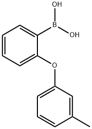 2-(3-Methylphenoxy)phenylboronic acid 结构式