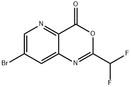 4H-Pyrido[3,2-d][1,3]oxazin-4-one, 7-bromo-2-(difluoromethyl)- Structure