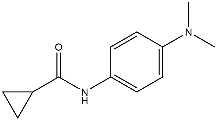 N-[4-(Dimethylamino)phenyl]cyclopropanecarboxamide 结构式