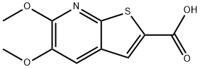 Thieno[2,3-b]pyridine-2-carboxylic acid, 5,6-dimethoxy- Struktur