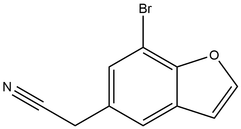 7-Bromo-5-benzofuranacetonitrile Structure