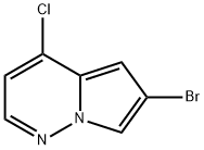 Pyrrolo[1,2-b]pyridazine, 6-bromo-4-chloro- Structure
