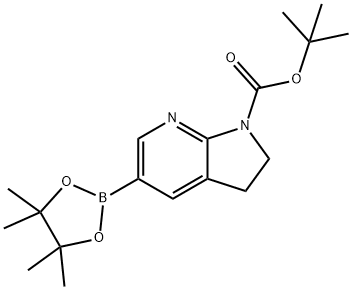 1H-Pyrrolo[2,3-b]pyridine-1-carboxylic acid, 2,3-dihydro-5-(4,4,5,5-tetramethyl-1,3,2-dioxaborolan-2-yl)-, 1,1-dimethylethyl ester|1-BOC-2,3-二氢-7-氮杂吲哚-5-硼酸频哪醇酯