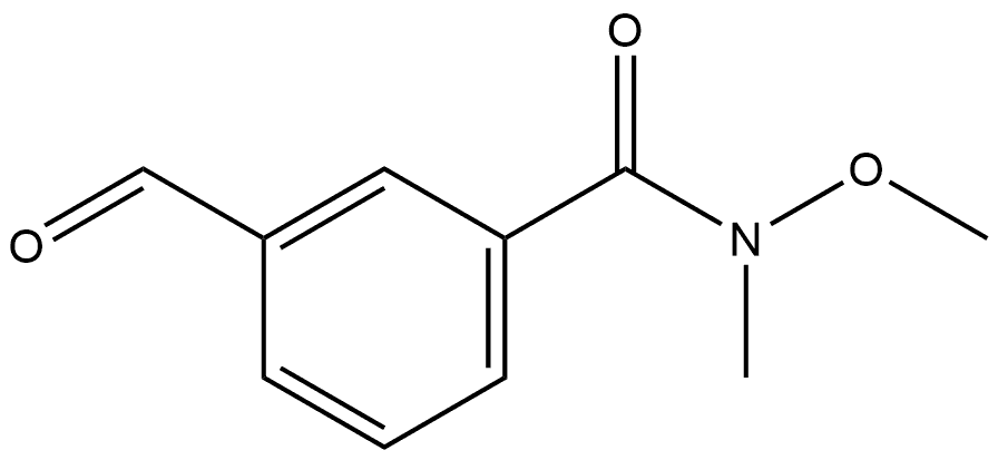 3-Formyl-N-methoxy-N-methylbenzamide Structure