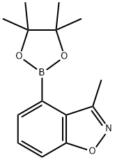 3-甲基-苯并[D]异噁唑-4-硼酸频哪醇酯, 2379560-81-1, 结构式