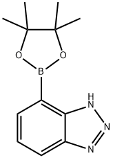 1H-Benzotriazole-7-boronic acid picol ester Structure