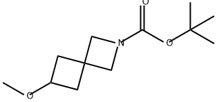 2-Azaspiro[3.3]heptane-2-carboxylic acid, 6-methoxy-, 1,1-dimethylethyl ester Structure