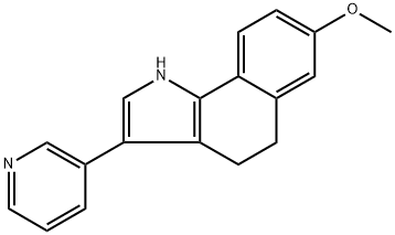 8-methoxy-3-(pyridin-3-yl)-1,4,5,6-tetrahydrobenzo[6,7]cyclohepta[1,2-b]pyrrole Structure