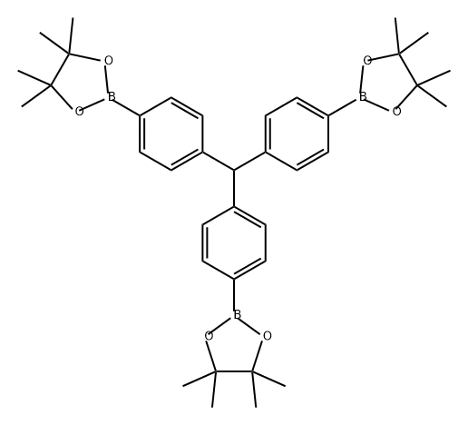 1,3,2-Dioxaborolane, 2,2',2''-(methylidynetri-4,1-phenylene)tris[4,4,5,5-tetramethyl-,2379864-45-4,结构式