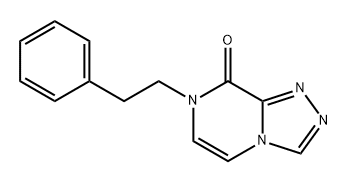 1,2,4-Triazolo[4,3-a]pyrazin-8(7H)-one, 7-(2-phenylethyl)- Structure