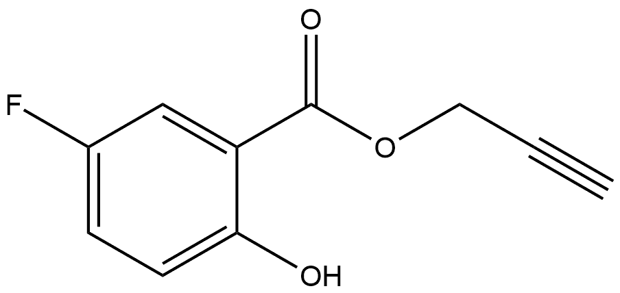 2-Propyn-1-yl 5-fluoro-2-hydroxybenzoate Structure