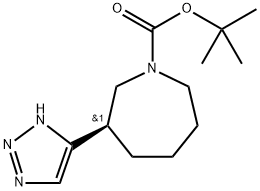tert-butyl 3-(1 H-1,2,3-triazol-4-yl)azepane-1-carboxylate Struktur