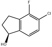 (S)?-?5-?chloro-?4-?fluoro-?2,?3-?dihydro-?1H-?inden-?1-?ol Structure