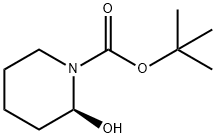 1-Piperidinecarboxylic acid, 2-hydroxy-, 1,1-dimethylethyl ester, (2S)- Structure