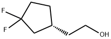 (1R)-3,3-Difluorocyclopentaneethanol Struktur