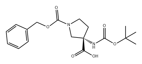 2381359-24-4 1,3-Pyrrolidinedicarboxylic acid, 3-[[(1,1-dimethylethoxy)carbonyl]amino]-, 1-(phenylmethyl) ester, (3S)-