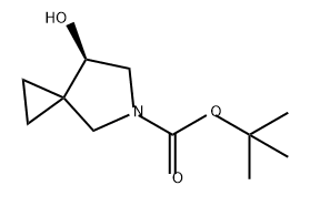 5-Azaspiro[2.4]heptane-5-carboxylic acid, 7-hydroxy-, 1,1-dimethylethyl ester, (7R)- Structure