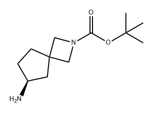 2-Azaspiro[3.4]octane-2-carboxylic acid, 6-amino-, 1,1-dimethylethyl ester, (6S)- 结构式