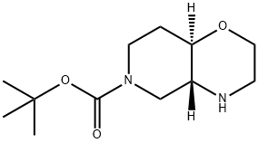 TERT-BUTYL (4AR,8AR)-2,3,4,4A,5,7,8,8A-OCTAHYDROPYRIDO[4,3-B][1,4]OXAZINE-6-CARBOXYLATE,2381708-98-9,结构式